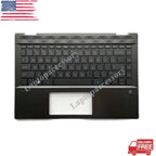 Palmrest Keyboard for HP Pavilion x360 14-DH 14T-DH (2019–2020) L53795-001 Black US