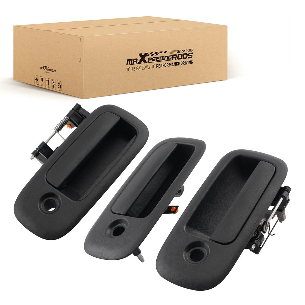 Set of 3 Front Left Right Door Handles for GMC Savana (1996–2009) 15167640 Black