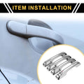 Set of 1 Car Door Handle Protector for Ford Maverick (2022–2023) Silver Tone