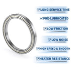 Deep Groove Ball Bearing 6832ZZS for Scooter Skateboard (160x200x20mm)