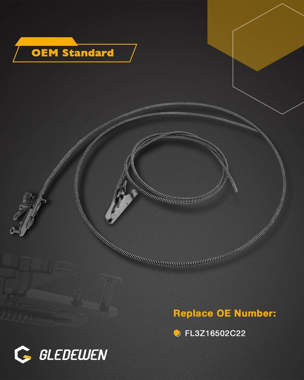 Sunroof Glass Cable for Ford F-150 F-250 F-350 (2015–2020) FL3Z16502C22