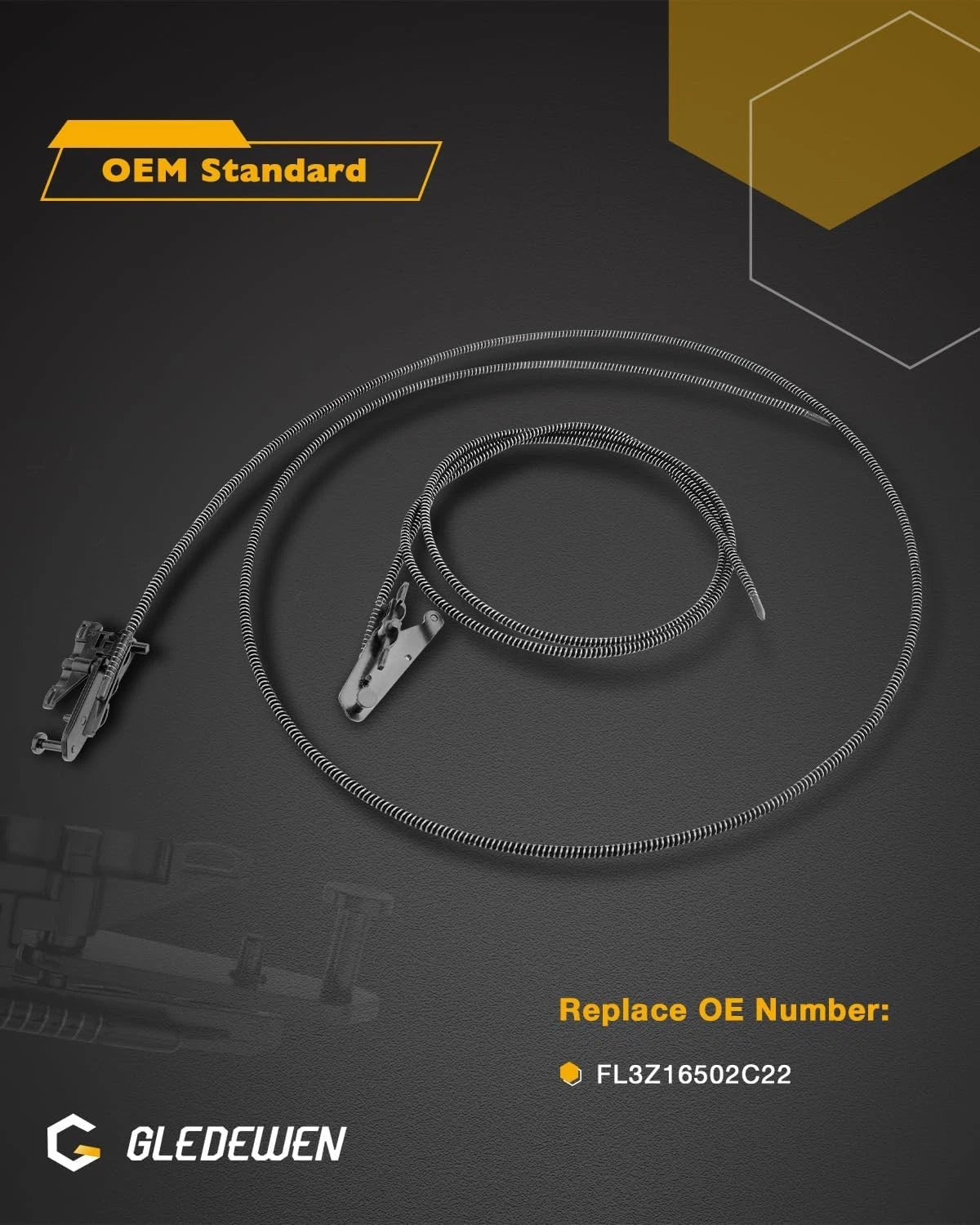 Sunroof Glass Cable for Ford F-150 F-250 F-350 (2015–2020) FL3Z16502C22