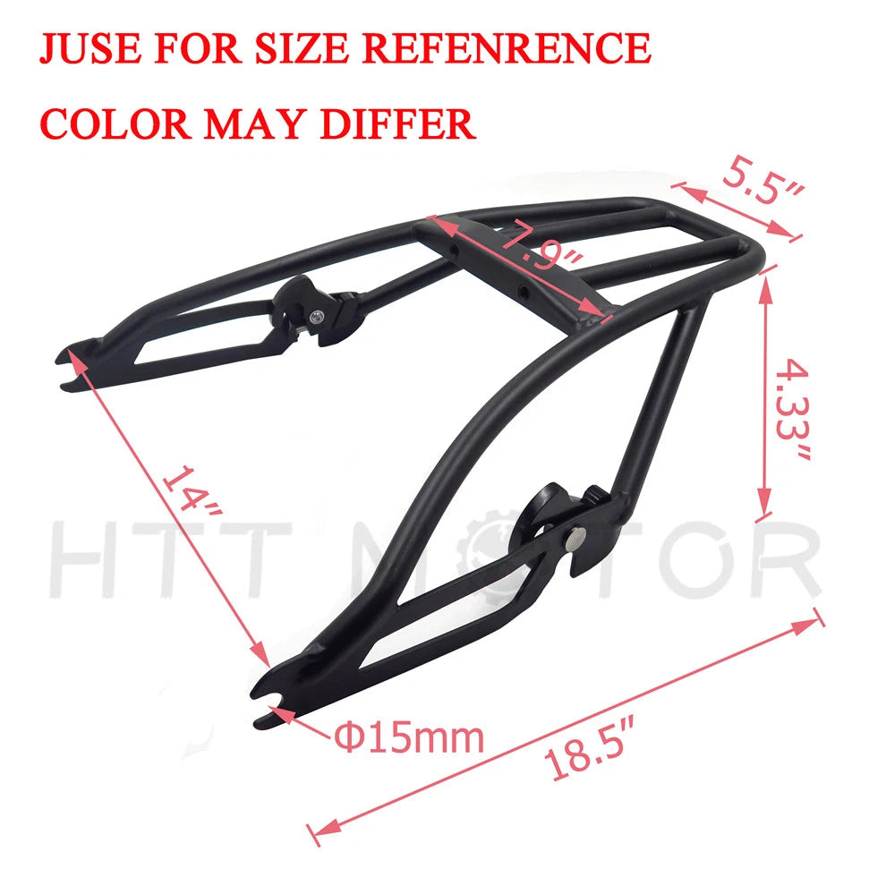 Chrome Detachable 2-Up Luggage Rack for Harley Street 500 750 (2015–2017)