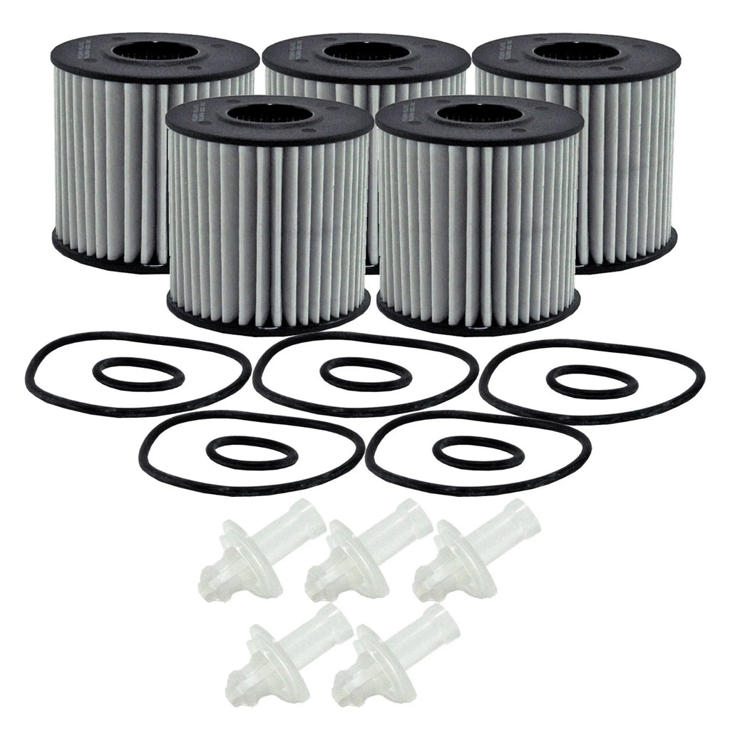 Set of 5 Wix XP Engine Oil Filters for Lexus Scion Toyota (Metal Free)