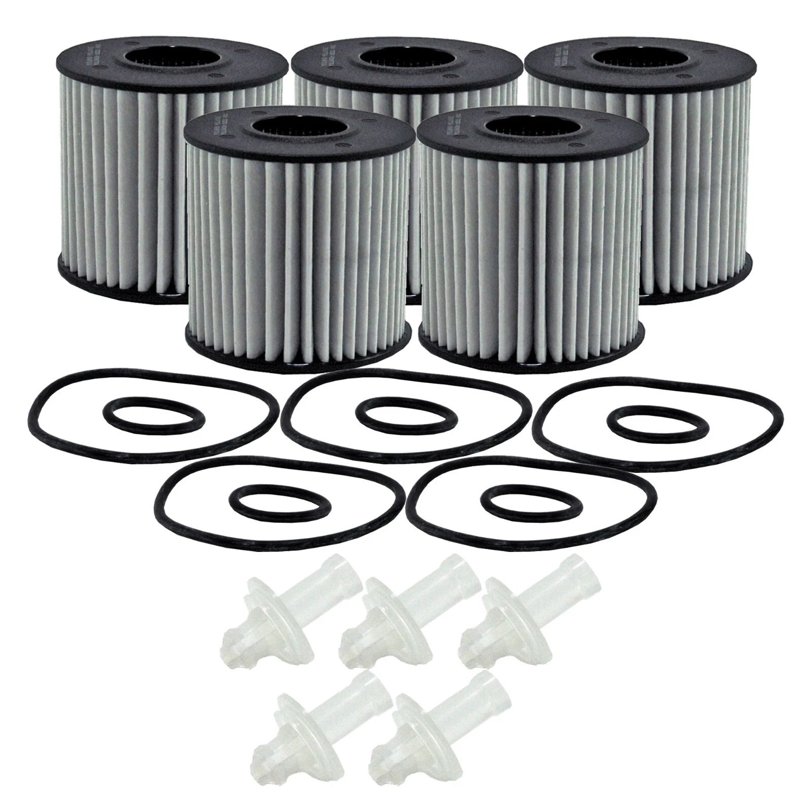 Set of 5 Wix XP Engine Oil Filters for Lexus Scion Toyota (Metal Free)