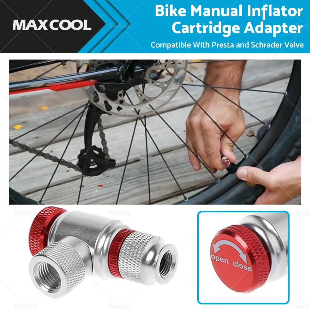 CO2 Inflator Cartridge Adapter for Presta Valve (Universal)