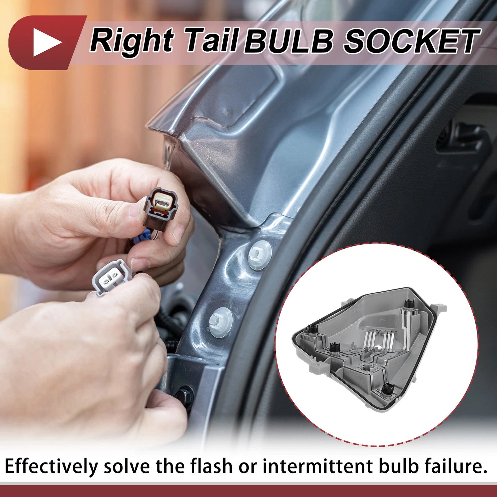 Right Tail Light Socket for Mercedes-Benz A-Class W176 (2012–2016) No.1768200177