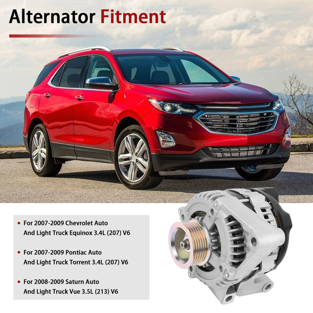 Alternator for Chevy Equinox Pontiac Torrent (2007-2009)