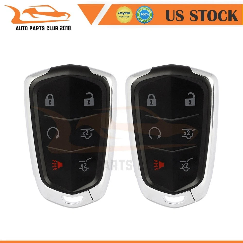 2X Key Entry Remote Fob for Cadillac Escalade (2015–2020) 6 Buttons