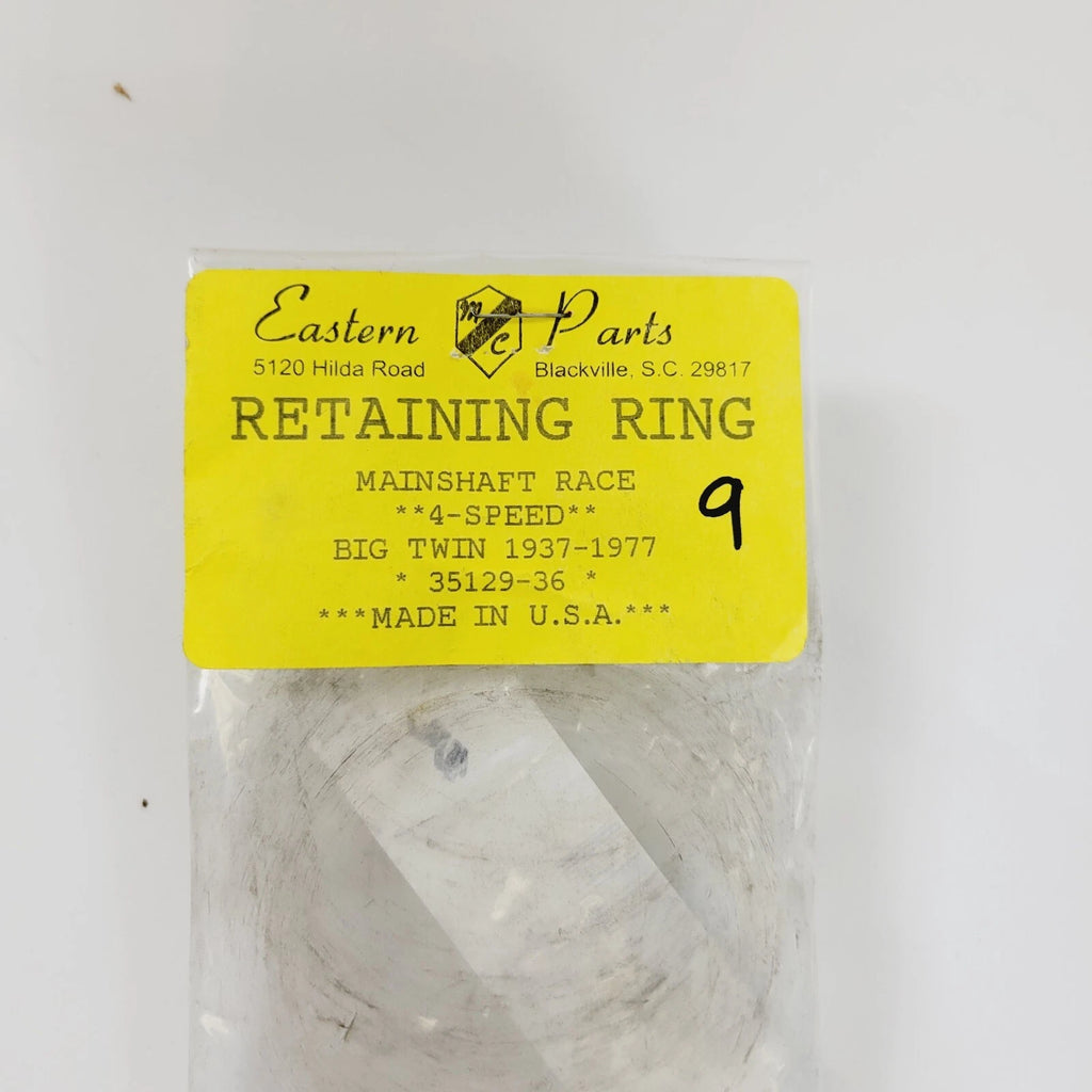 9 Transmission Outer Mainshaft Race Retaining Ring for Harley Davidson (1937–1977)
