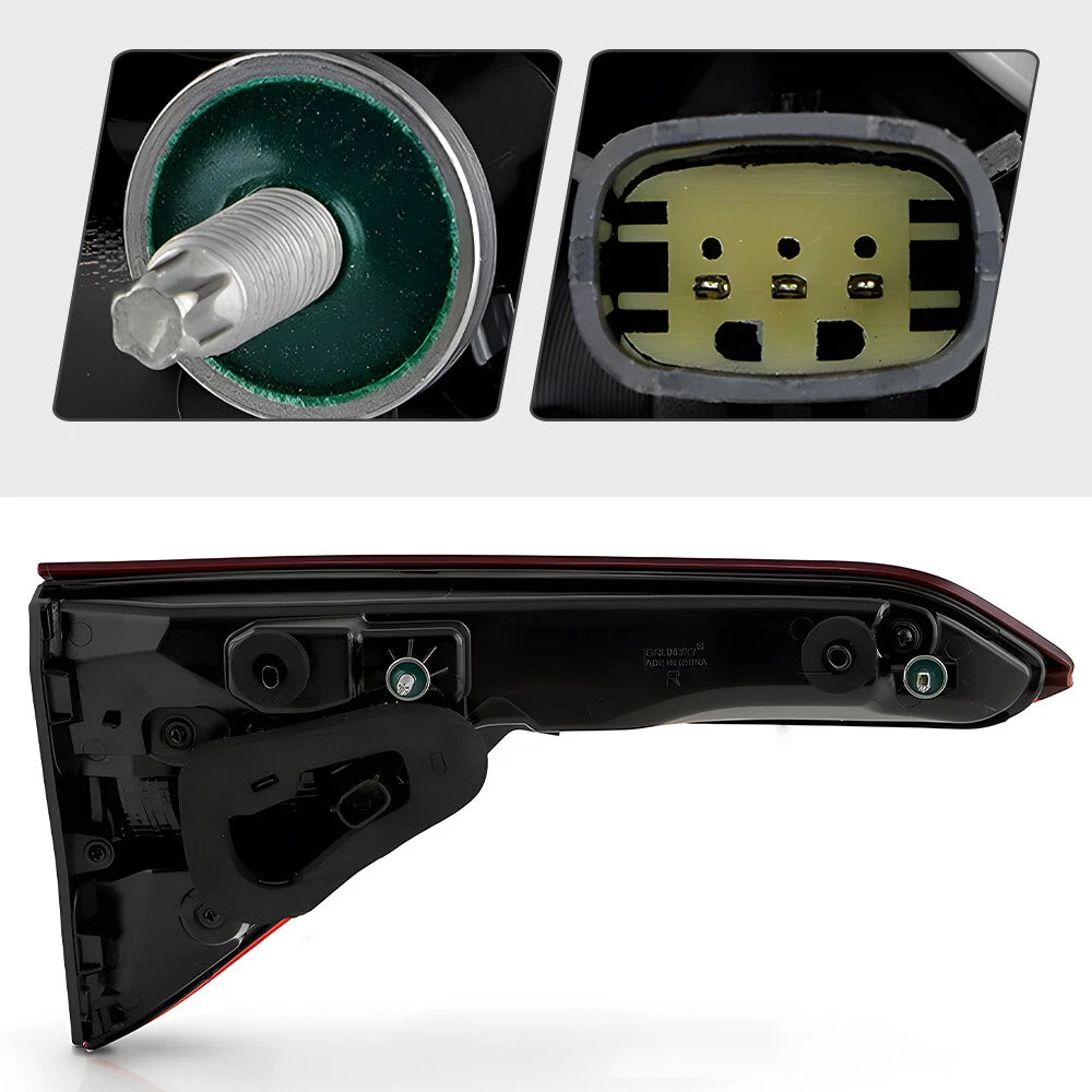 LED Inner Tail Light for GMC Acadia AT4 (2020–2023) Passenger Side, Black Trim