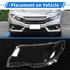 1 Pcs Headlight Lens Cover for Subaru Forester (2009–2012) PC Clear