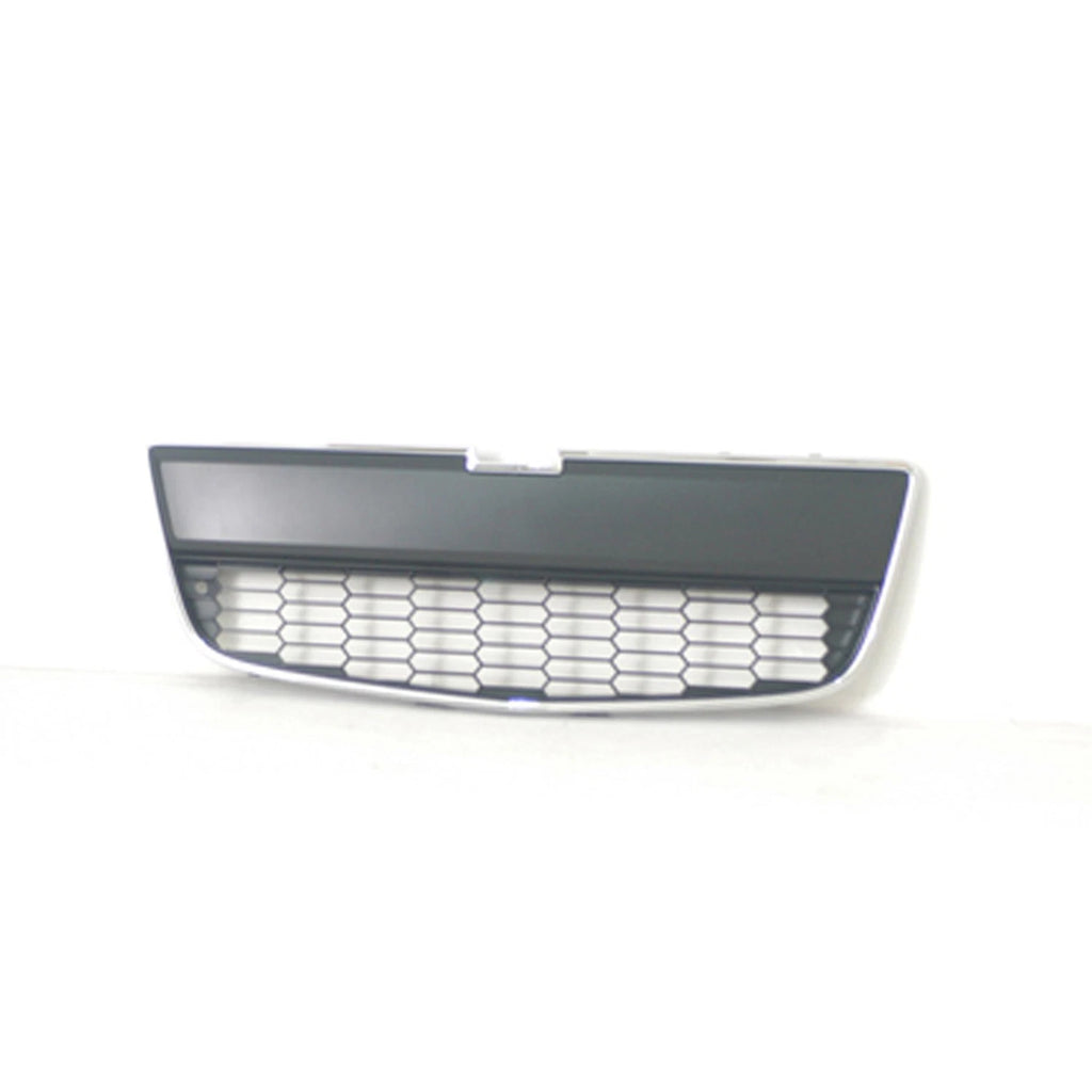 Replacement Gray Chrome Plastic Front Bumper Cover Grille for See Compatible Chart