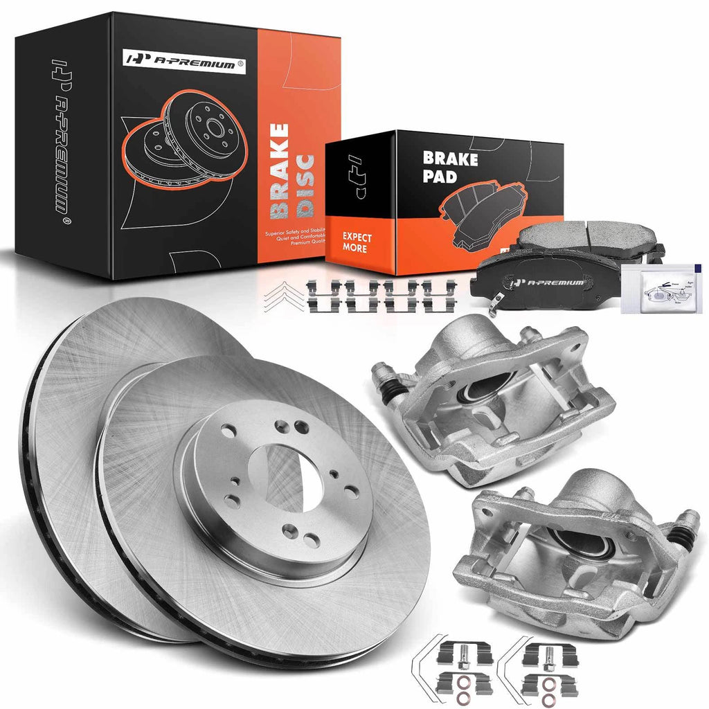 Front Rotors & Ceramic Brake Pads Set for Honda Element CR-V (2003–2011)