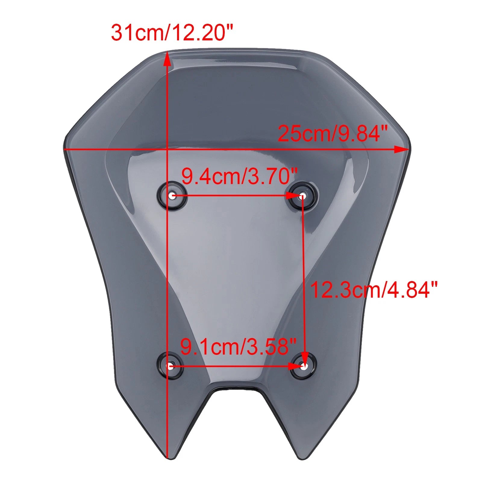 ABS Plastic Windshield for Kawasaki Z900 (2025) - Gray