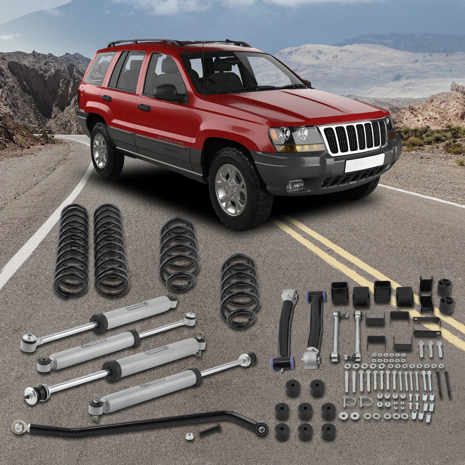 BFO 4" Lift Kit with Shocks for Jeep Grand Cherokee 4WD (1999–2004)