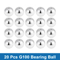 Set of 20 Precision 13.0mm G100 Steel Ball Bearings