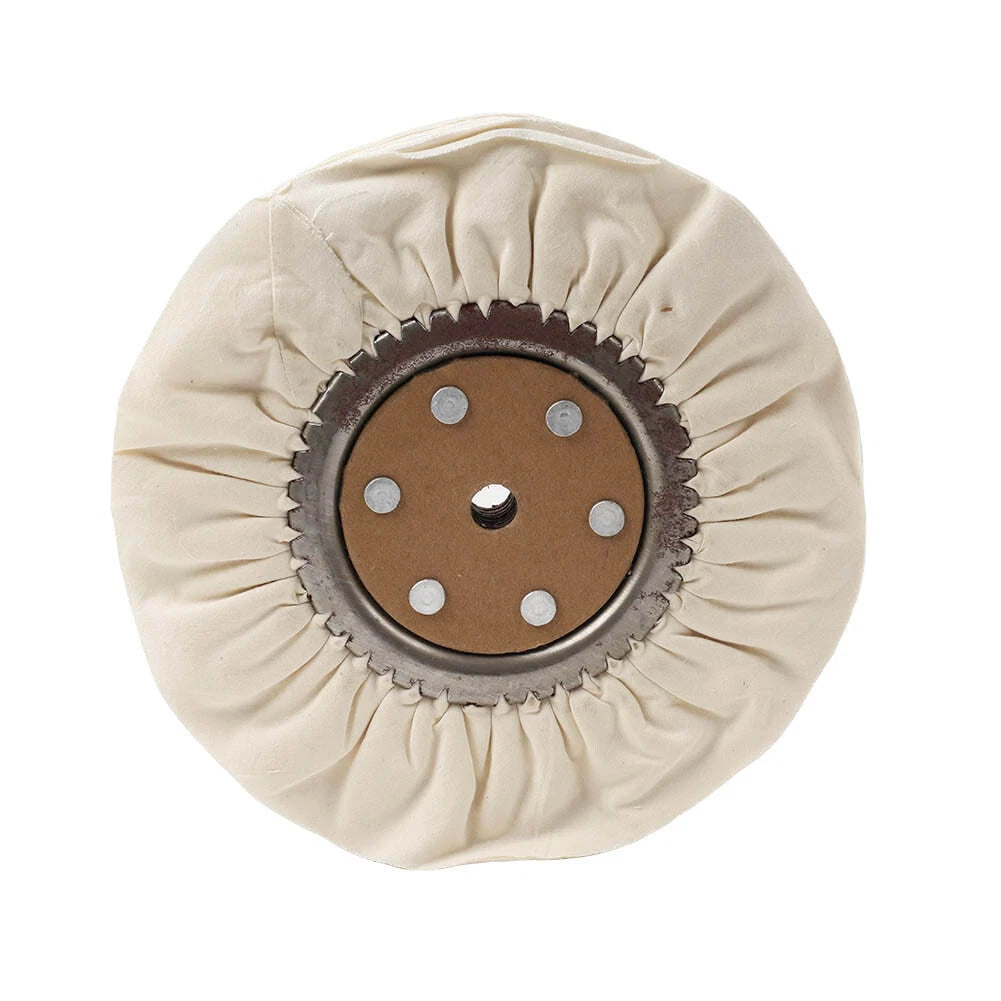 10 Cotton Airway Buffing Wheels for Bench Grinder (Metal Polishing)