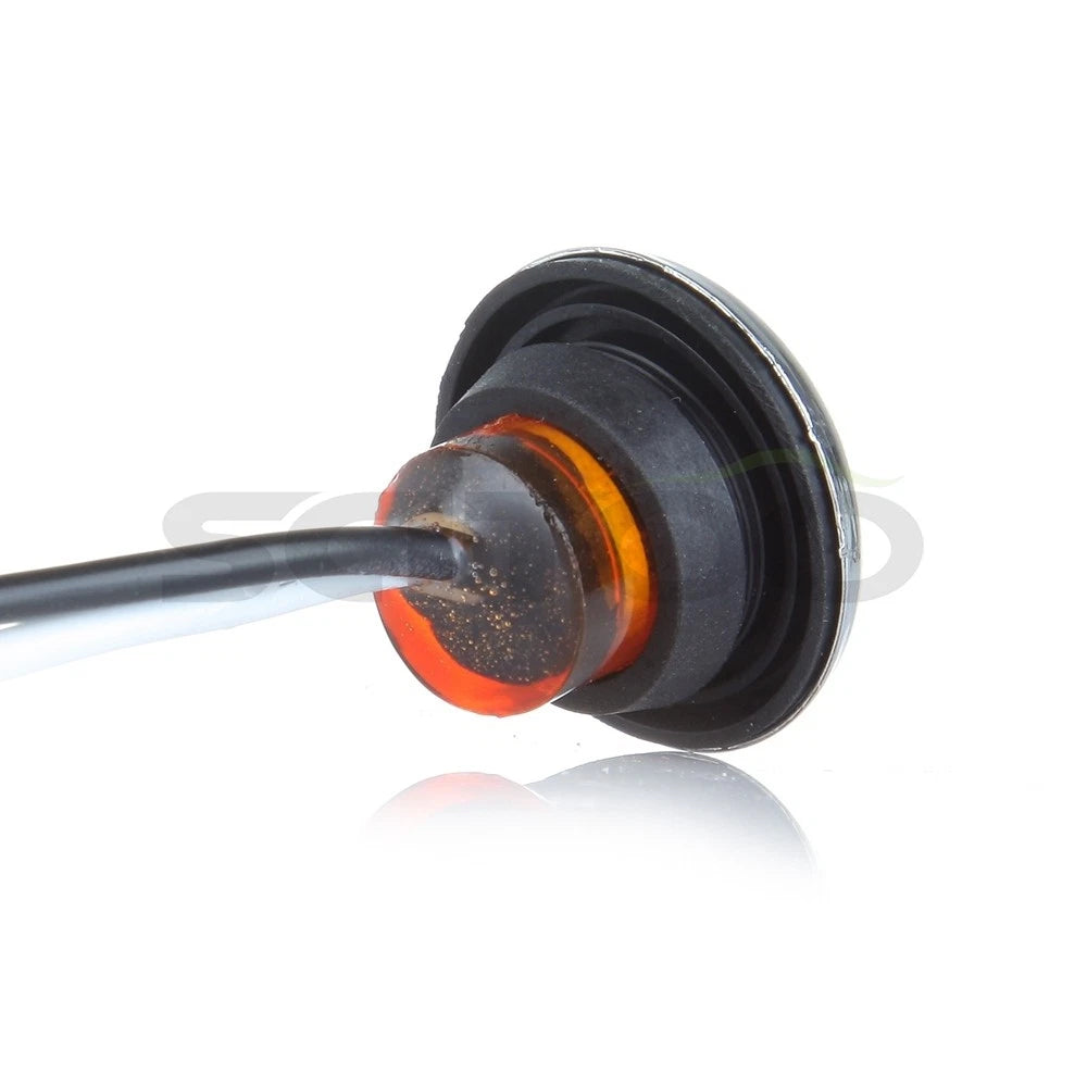 10PCS Amber 3/4" LED Side Marker Light for Freightliner