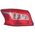 Replacement Driver Side Outer Tail Light Assembly For 2016-2019 Nissan Sentra
