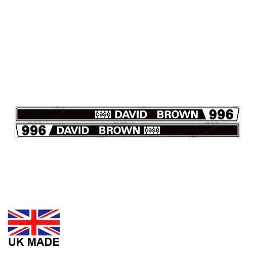 Decal Set for David Brown 996 Tractors (1970–1980)