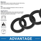 Set of 5 Oil Seal Rotary Shaft Seal Nitrile Rubber 25x35x5mm