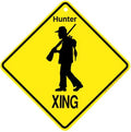 Caution XING Crossing Sign for Man Cave Decor