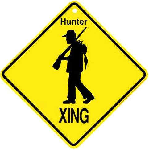 Caution XING Crossing Sign for Man Cave Decor