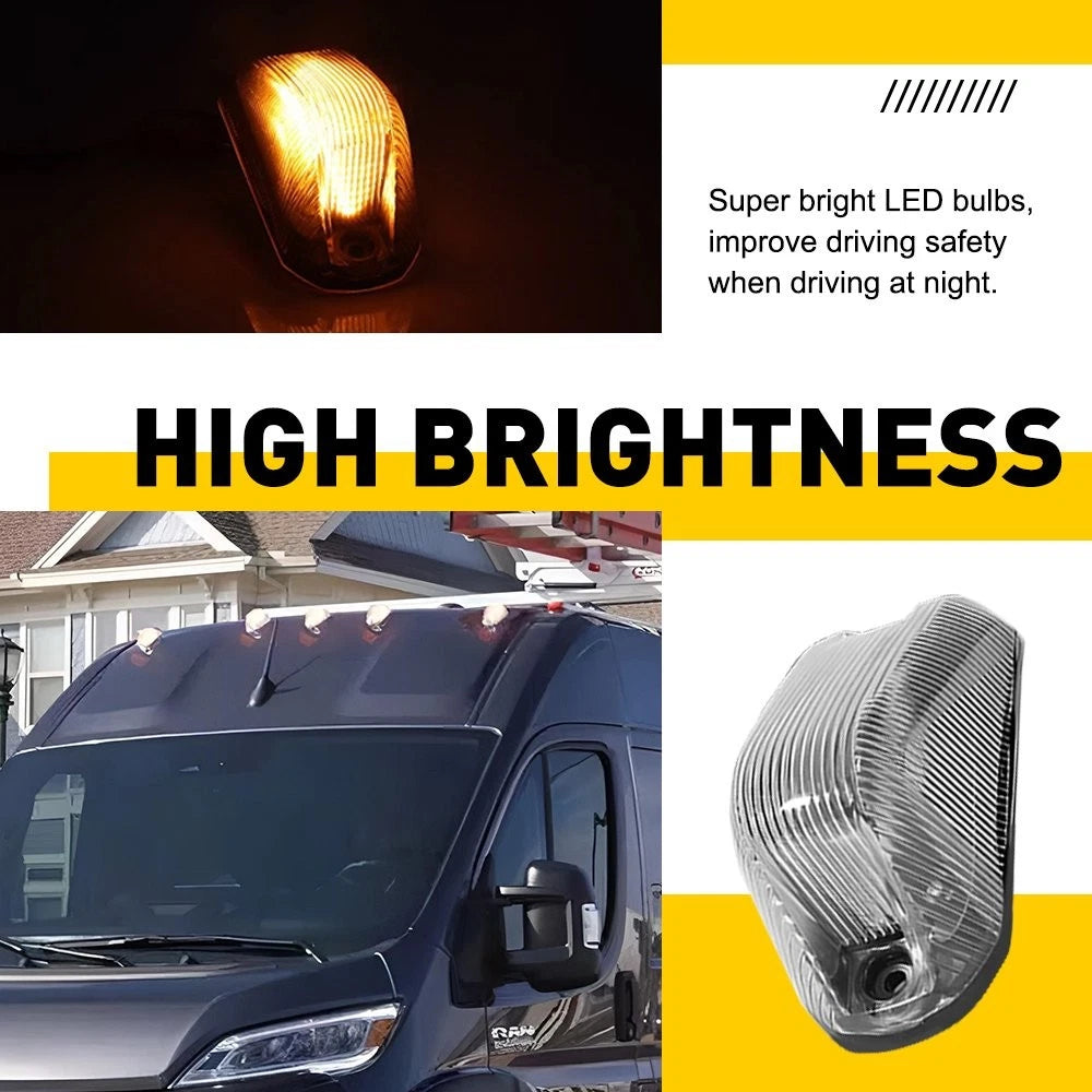 Front Amber Cab Roof Marker Light for Dodge RAM ProMaster 1500 2500 (2014–Present)