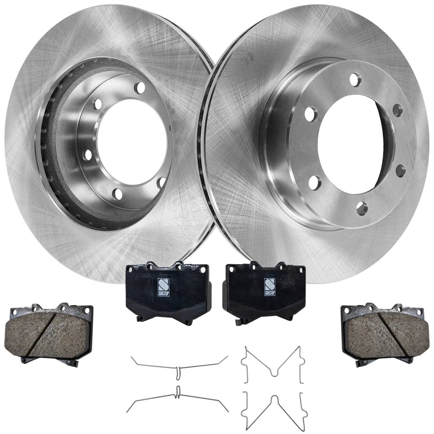 Front Brake Disc Rotors and Pads Kit for Toyota Tundra Sequoia (2001–2002)