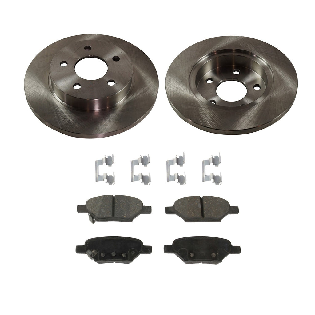 Rear Brake Disc Rotor and Pad Kit for Chevy Malibu, Pontiac G6 (2004–2012)