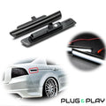 Smoked White Rear Corner Side Marker Lights for Acura TL (2004–2008)
