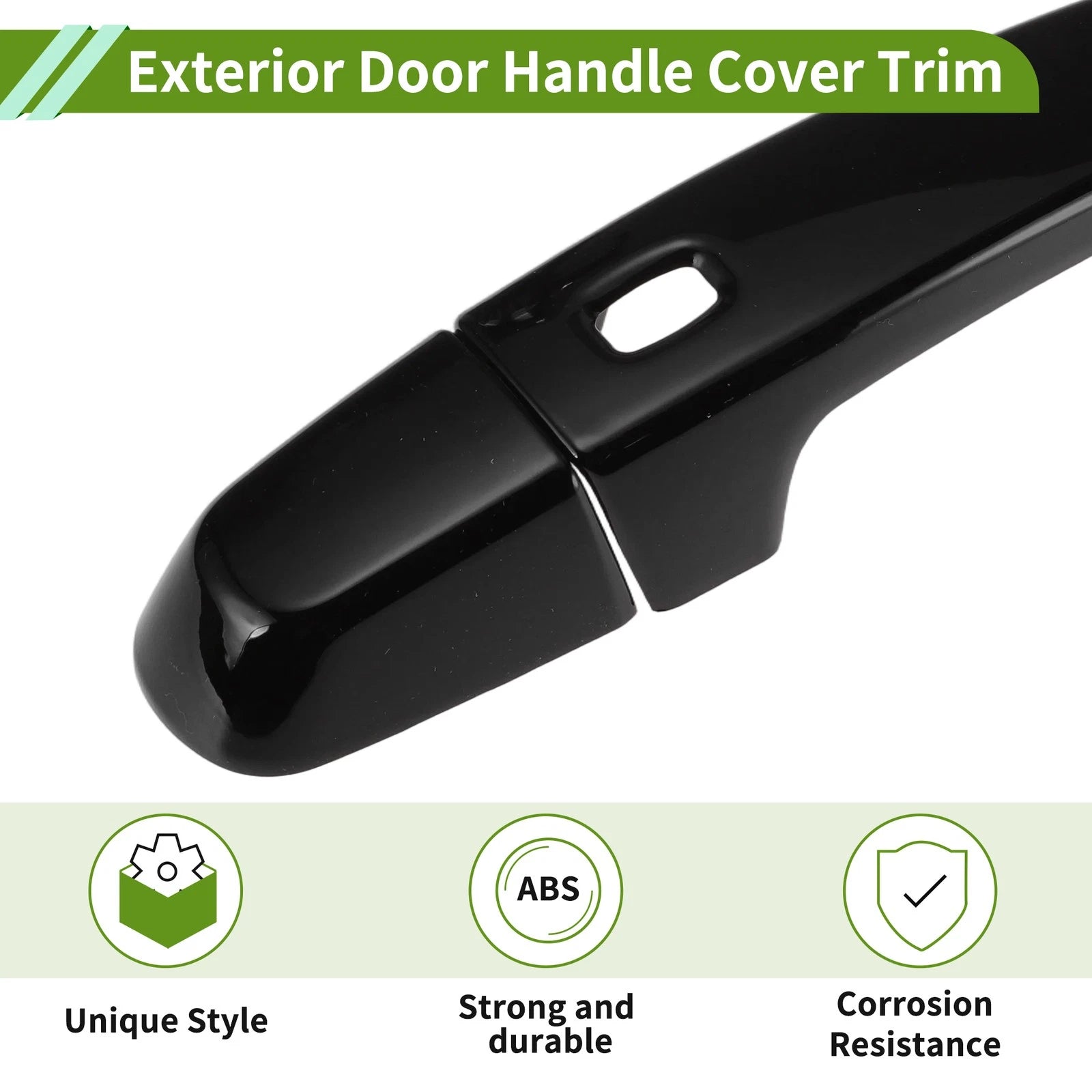 Door Handle Cover Set of 4 for Chevrolet Malibu (2016–2025) Glossy Black