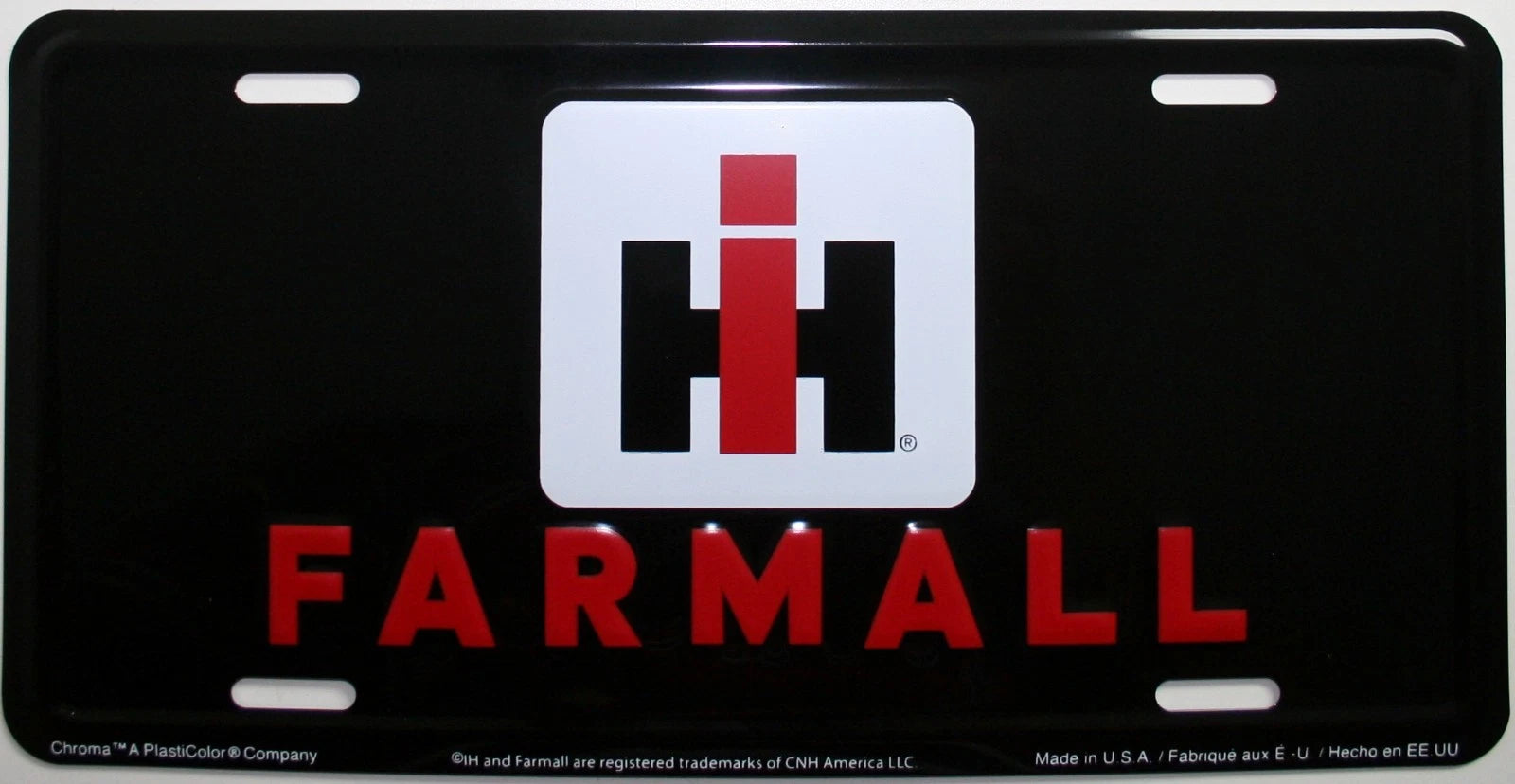 Farmall IH International Harvester Tractor License Plate Tag Embossed