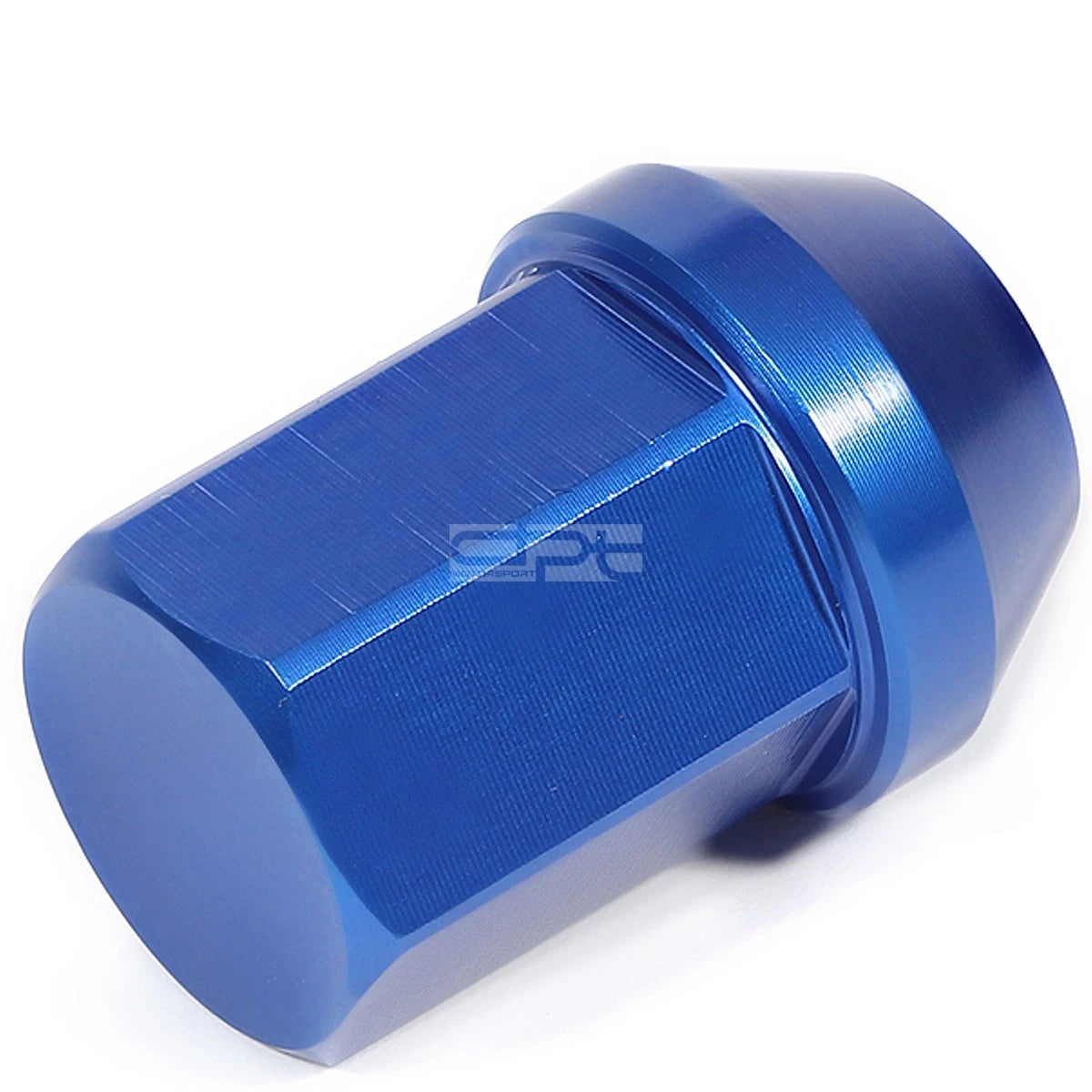 20 PCS Closed End M12x1.5 35mm Tall Blue Aluminum Lug Nuts + Adapter