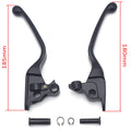 Black Skull Smooth Brake Clutch Levers for Harley Touring Trike (2008–2013)