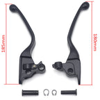 Black Skull Smooth Brake Clutch Levers for Harley Touring Trike (2008–2013)
