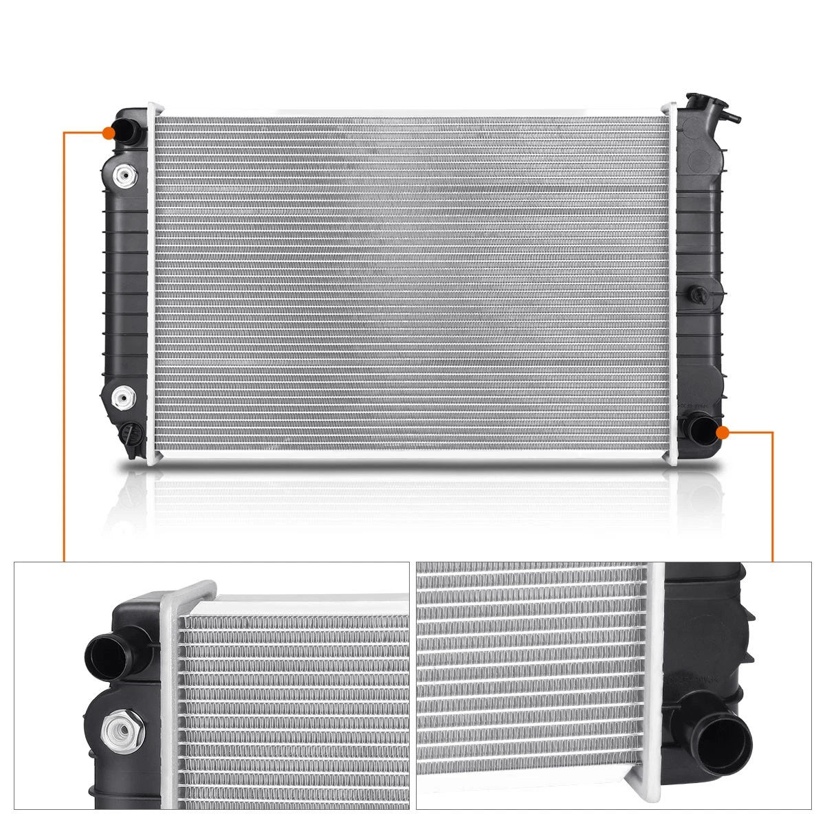 OE Aluminum Core Radiator DPI-738 for Chevy Celebrity/Buick Century (1982–1990)
