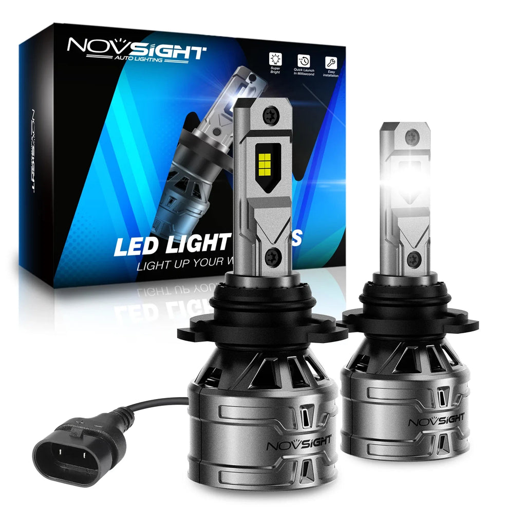 2X 9006 LED Headlights Kit for NOVSIGHT (6500K, 60W, 13000LM)