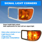 Headlight Bezel Trim Left Driver for Ford F650 F750 (2000–2015) W/ Corner Light Bulb
