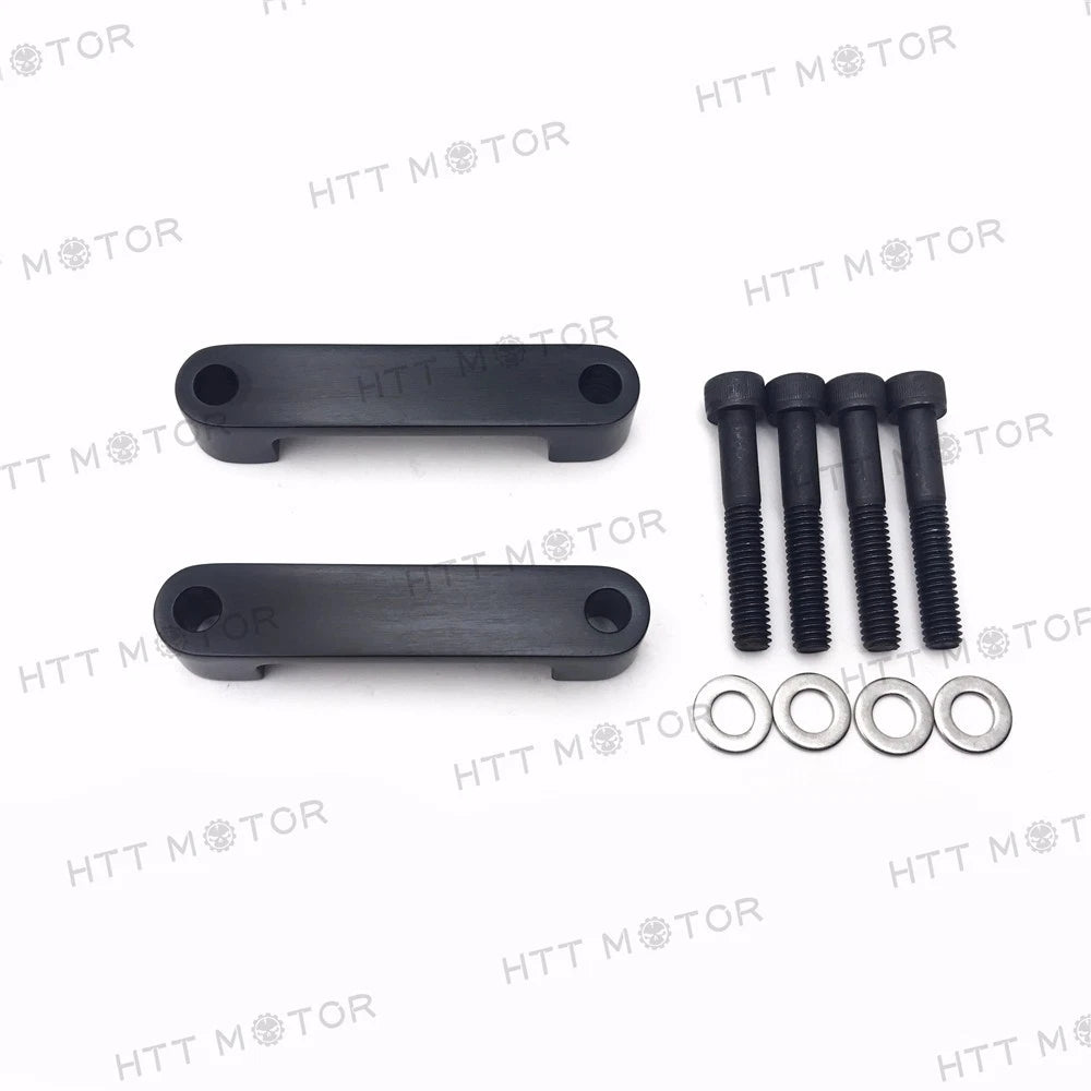 Black Front Fender Spacer Bracket for Harley FLHT FLHR FLTR (1996–2013)
