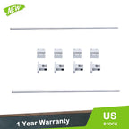 Set of 2 Linear Motion Rail Shaft Slide Guide with 4 Bearings