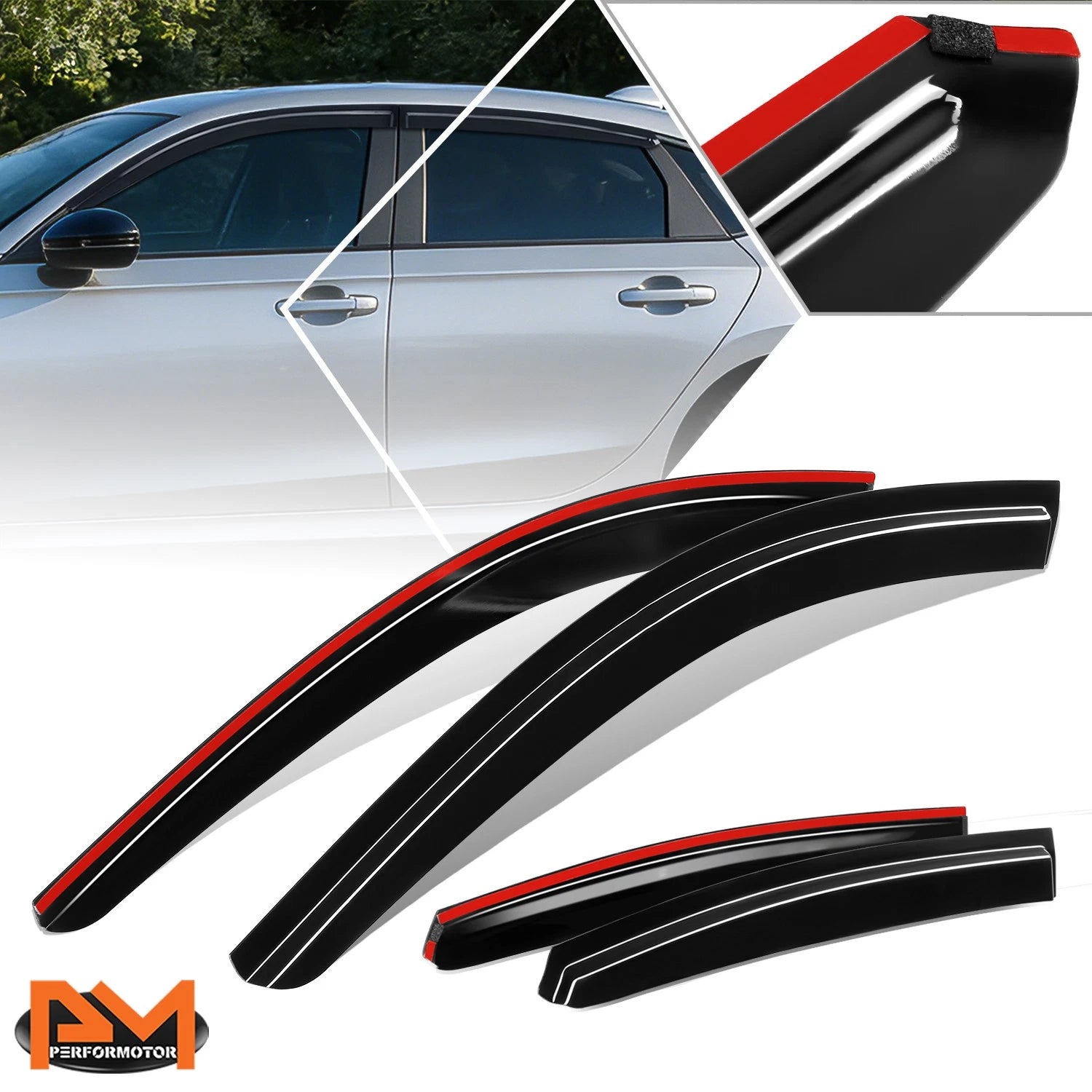 Tap-On Side Window Visors for Honda Accord (2023–2026)