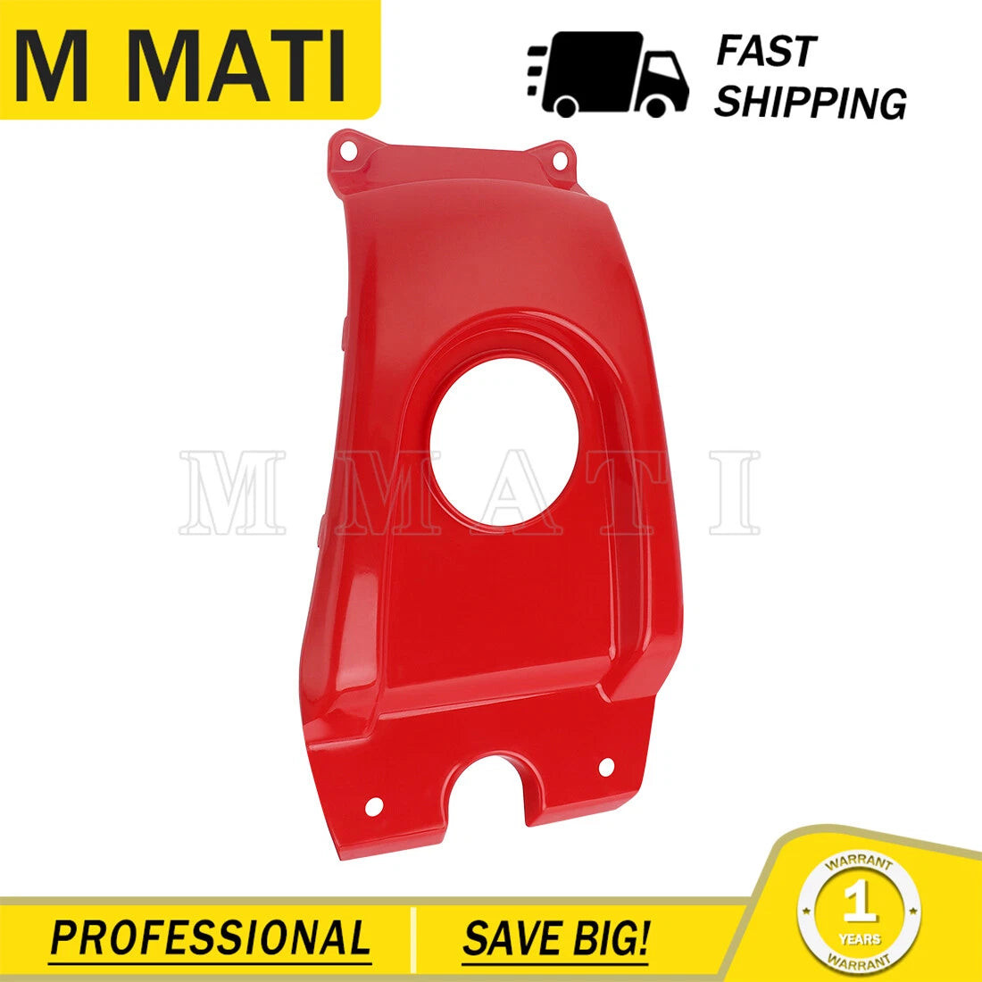 Fuel Gas Tank Cover for Honda 400EX (1999–2007) Red Plastic