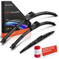 Set of 3 Windshield Wiper Blades for Ford Escort (1994–2003)