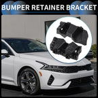 1 Pair Front Bumper Retainer Bracket for Kia K5 (2020–2022) Black ABS