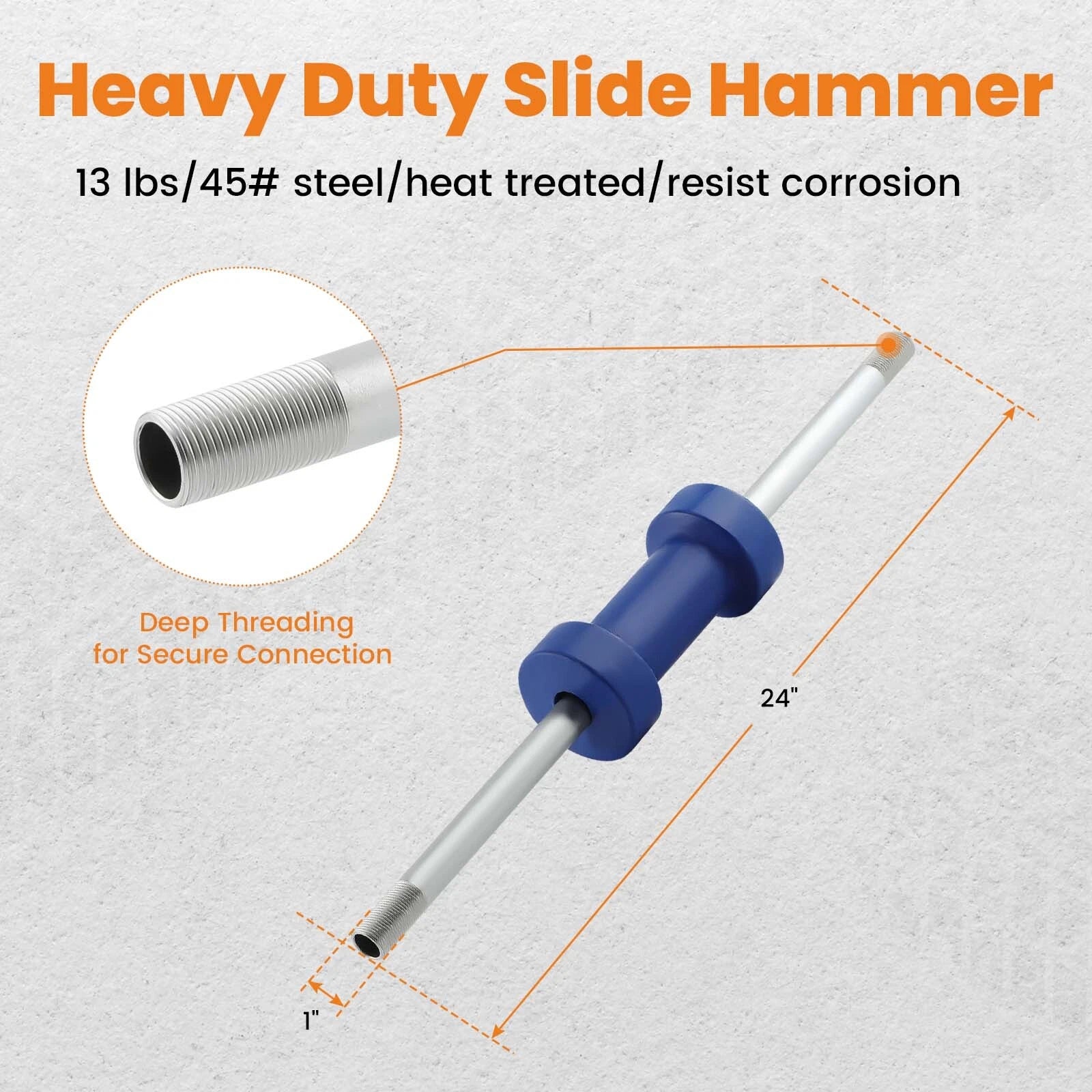 Slide Hammer Dent Puller for Auto Body Repair (13LBS)