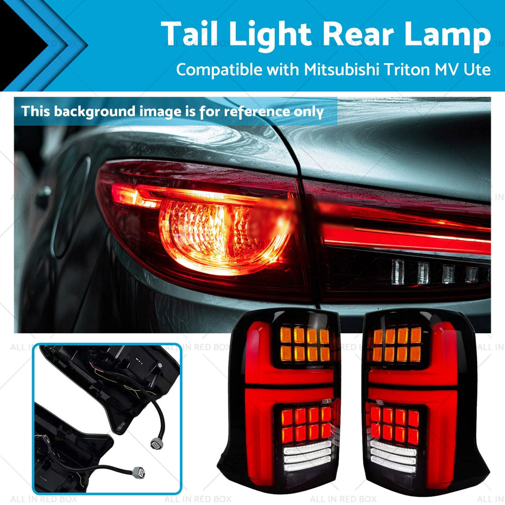 Pair LED Tail Lights for Mitsubishi Triton MV Ute (2023–2025)