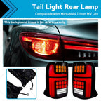 Pair LED Tail Lights for Mitsubishi Triton MV Ute (2023–2025)