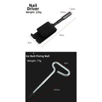 Ice Stake Drill Adapter for Ice Fishing Setup